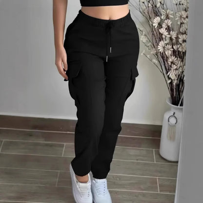 Pantalon Cargo Femme à Cordon
