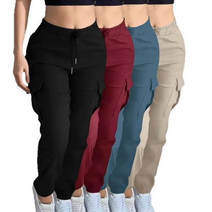 Pantalon Cargo Femme à Cordon