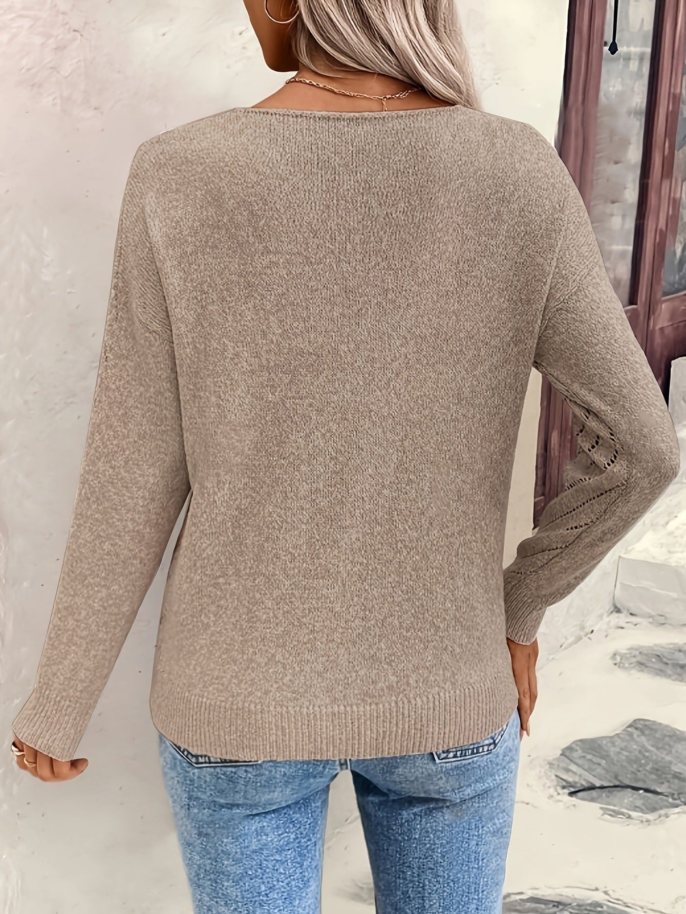 Pull décontracté à manches longues